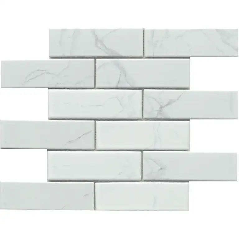 Elegan Calacata — 2×6/11×12 matte Emser Tile accent tile swatch