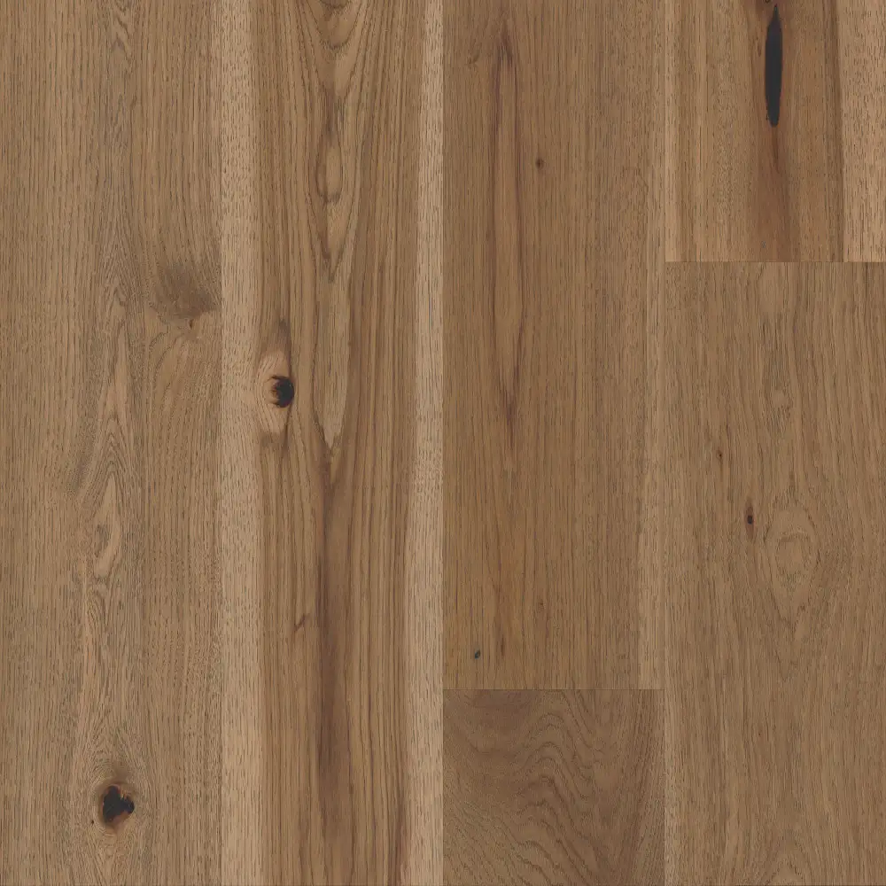 Imperial Pecan Antique — 7.5" × 1/2" pecan smooth Anderson Tuftex hardwood plank sample