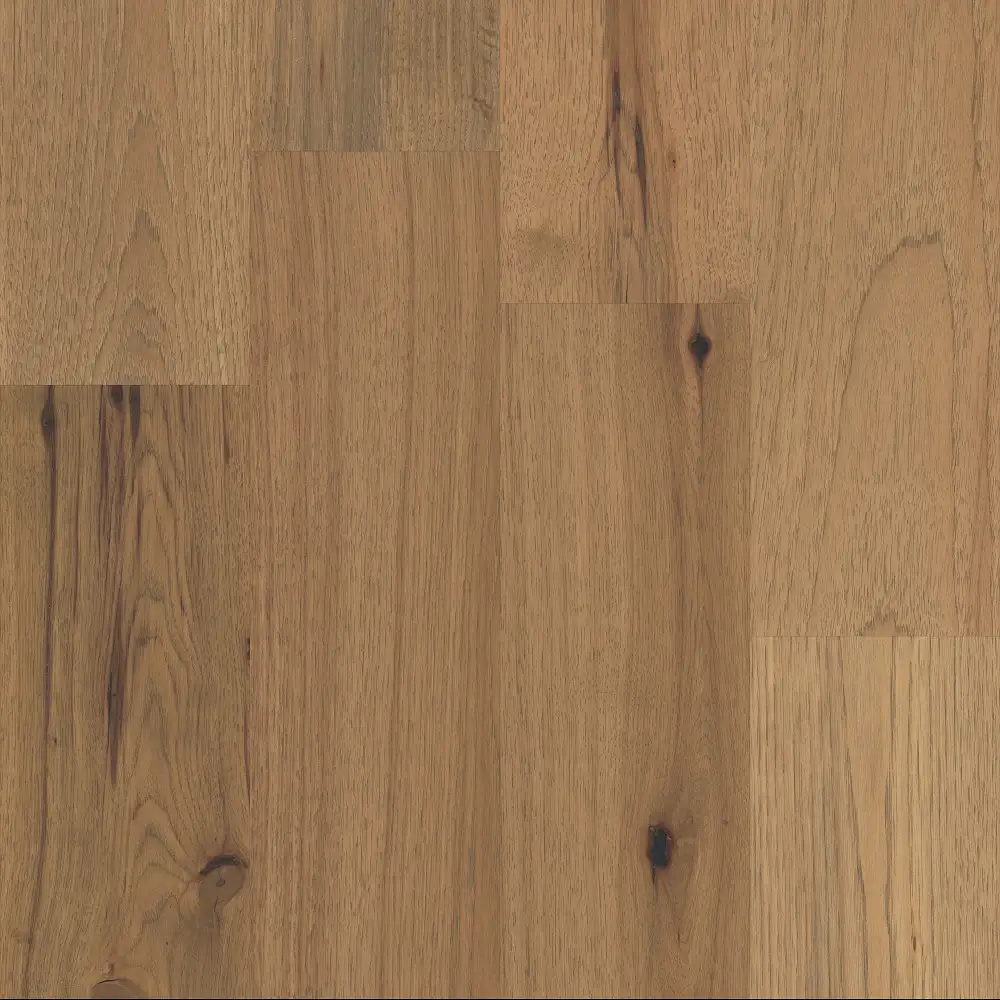 Imperial Pecan Flaxen — 7.5" × 1/2" pecan smooth Anderson Tuftex hardwood plank sample