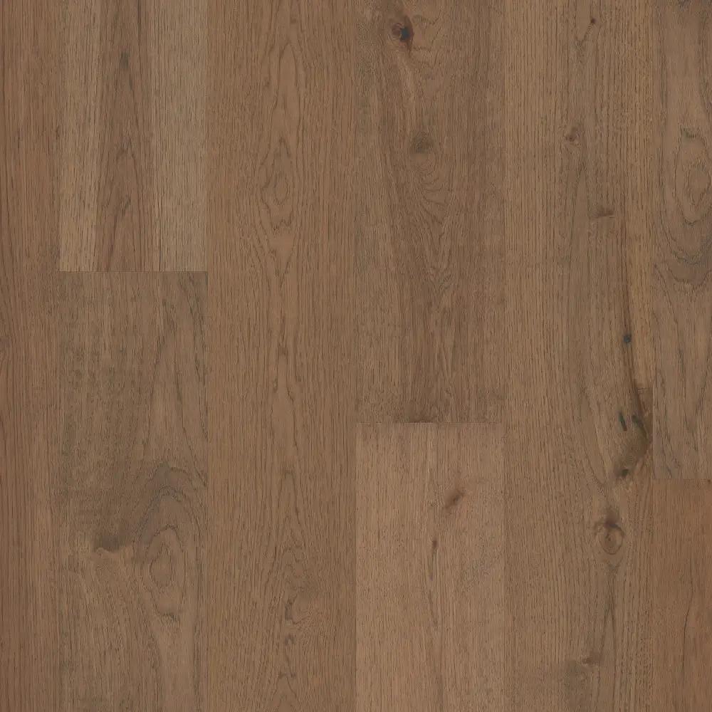 Imperial Pecan Hazel — 7.5" × 1/2" pecan smooth Anderson Tuftex hardwood plank sample
