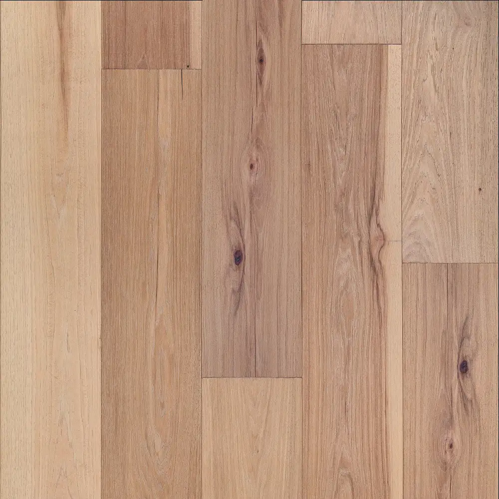 Imperial Pecan Linen — 7.5" × 1/2" pecan smooth Anderson Tuftex hardwood plank sample