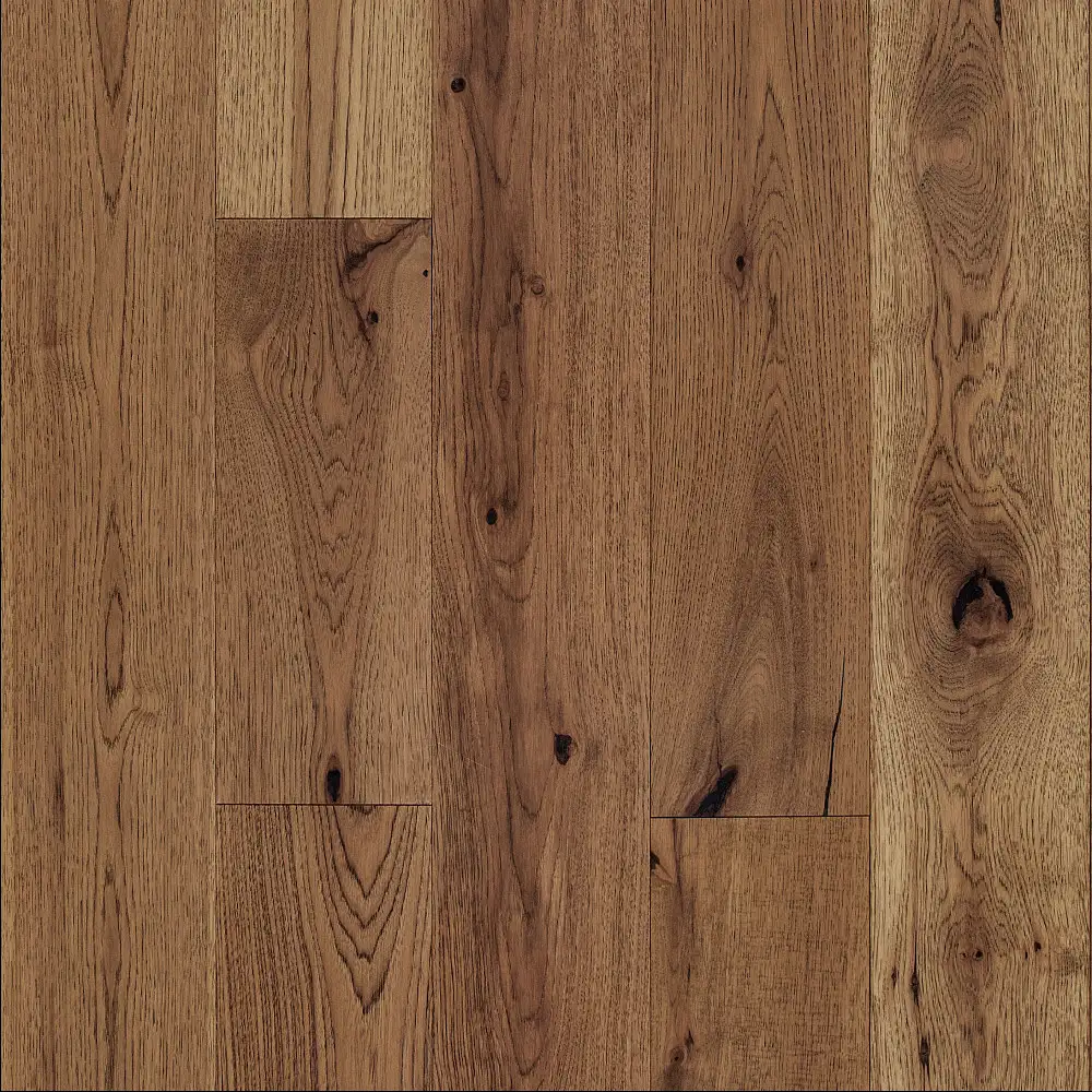 Imperial Pecan Wheat — 7.5" × 1/2" pecan smooth Anderson Tuftex hardwood plank sample