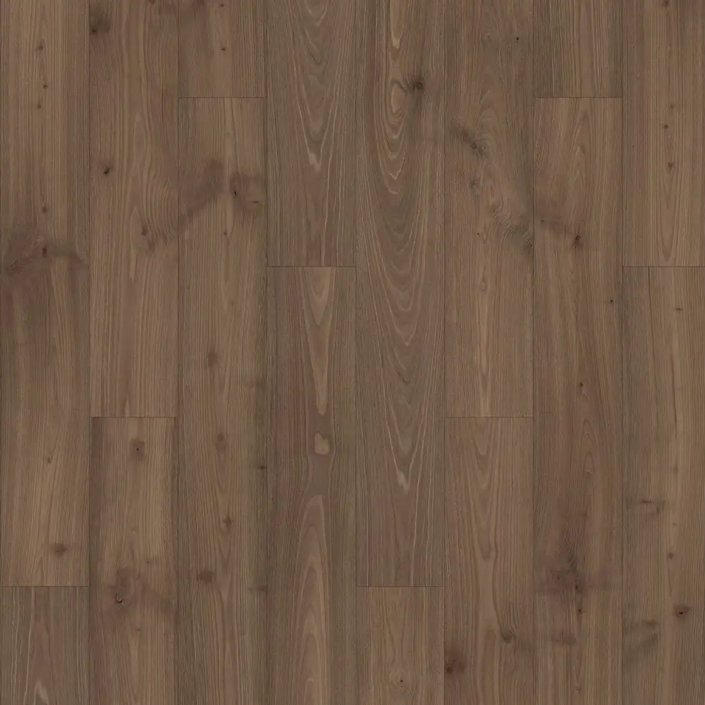 RevWood Plus · Madison Aisle Molasses Chestnut — 7.5" plank · WetProtect textured Mohawk laminate plank sample