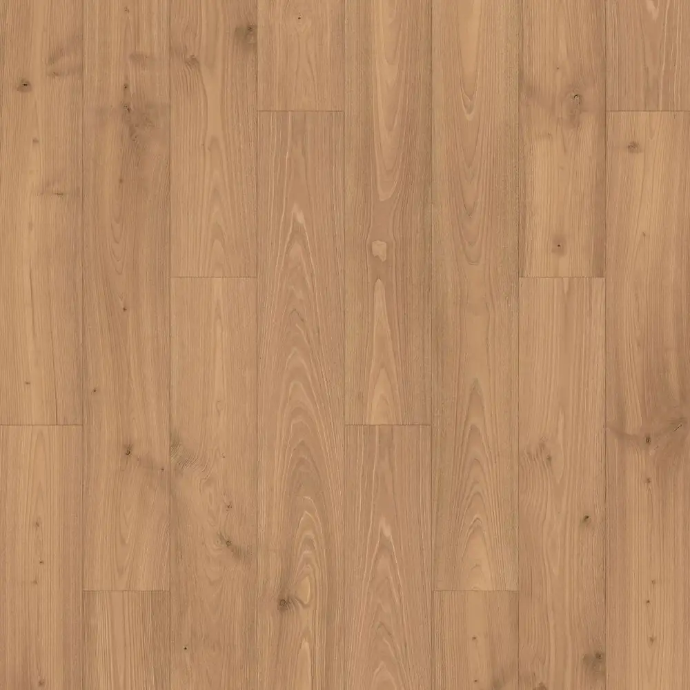 RevWood Plus · Madison Aisle Toffee Chestnut — 7.5" plank · WetProtect textured Mohawk laminate plank sample