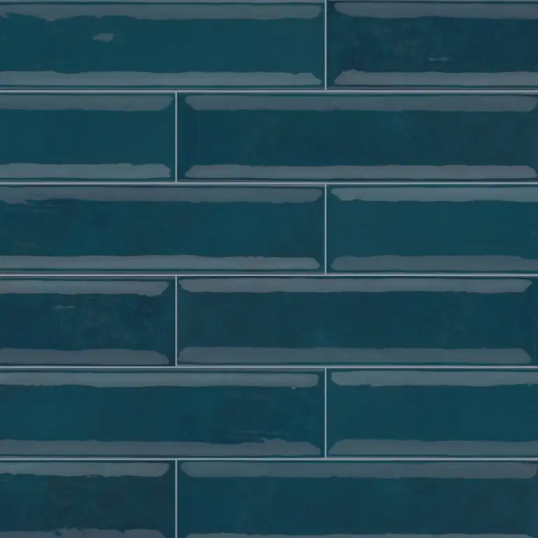 Raku Blue — 3×12 glossy Emser Tile wall tile swatch
