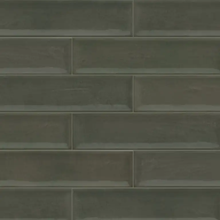 Raku Olive — 3×12 glossy Emser Tile wall tile swatch